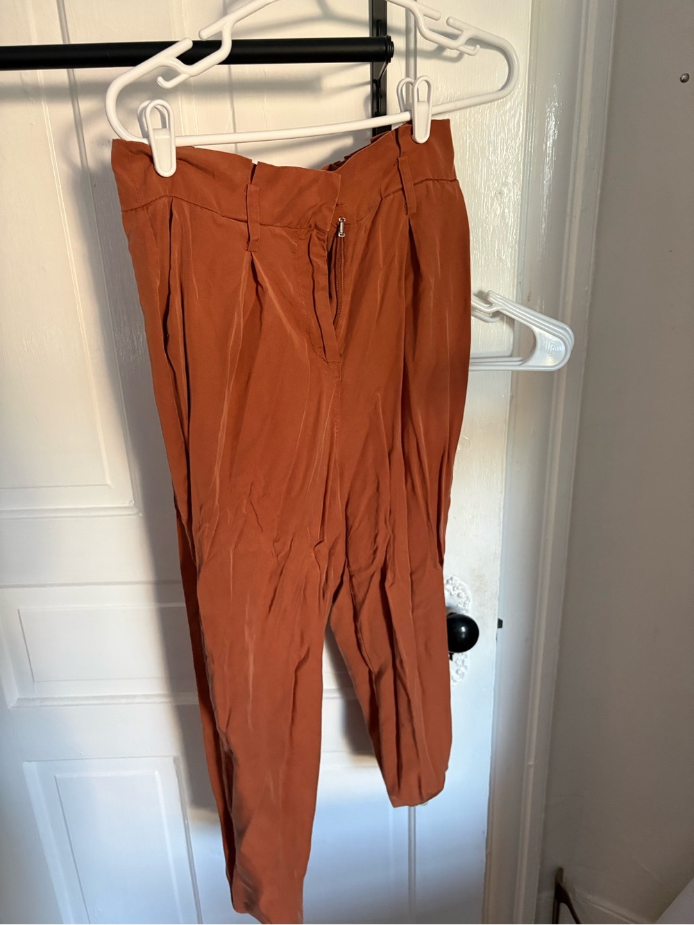 Socialite Rust Pleated Chinos